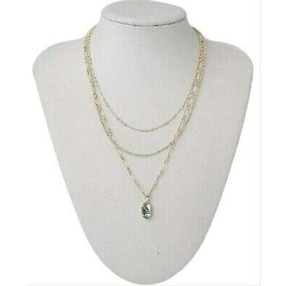 KENDRA SCOTT Elisa Triple Strand Abalone Necklace - Picture 1 of 3
